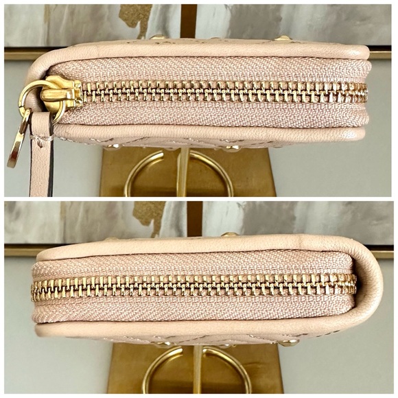 NWT Tory Burch Quilted Fleming Stud Continental Wallet in Goan Sand - Picture 9 of 11